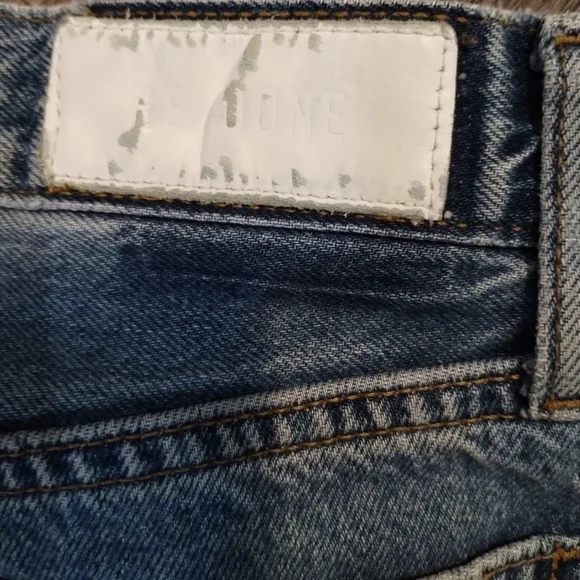 Re/Done Mid 70s High Rise Rigid Stovepipe Jeans - Picture 12 of 13